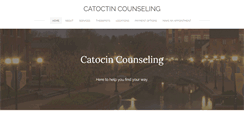 Desktop Screenshot of catoctincounseling.com